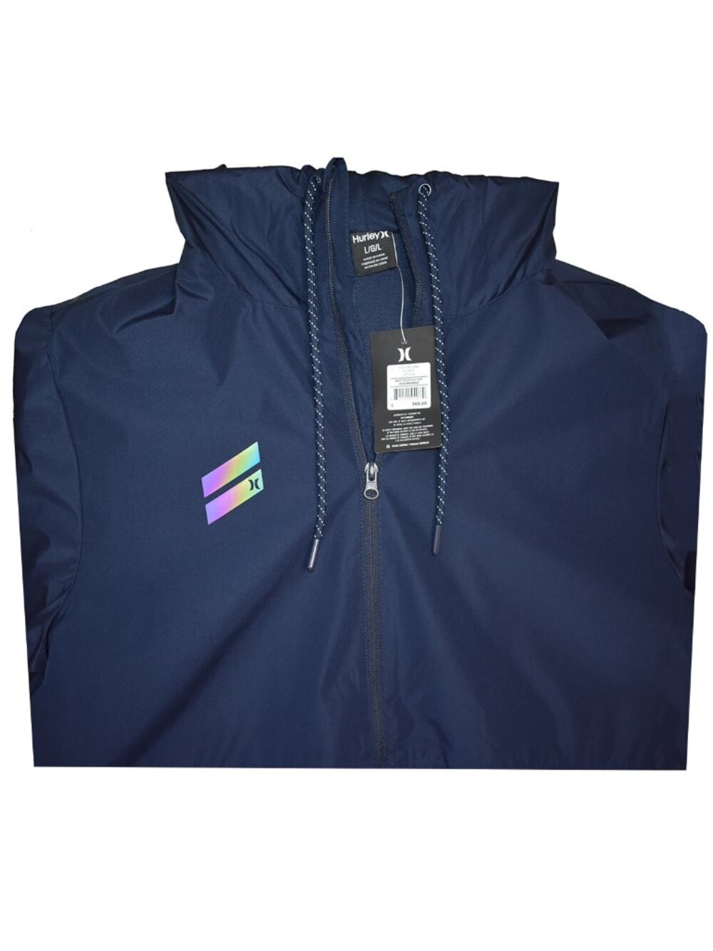 Hurley Men’s Jacket All Seasons Gear Hoodie Windbreaker Colorblock Size L - Picture 3 of 6